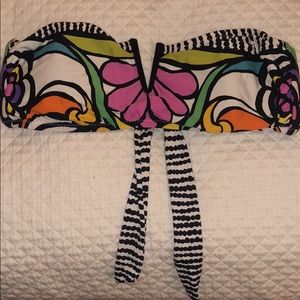 Trina Turk Floral Bandeau Swimsuit Top